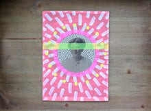 将图片加载到图库查看器，Neon Art Contemporary Collage On Vintage Woman Portrait - Naomi Vona Art
