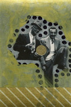 Load image into Gallery viewer, Mixed Media Art Collage Created On Tiny Found Portrait - Naomi Vona Art
