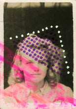 Load image into Gallery viewer, Neon Art Collage Art On Vintage Photography - Naomi Vona Art
