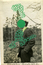 Load image into Gallery viewer, Tiny Art Collage On Vintage Black And White Photography - Naomi Vona Art
