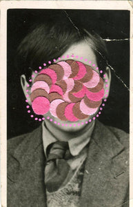 Confetti Paper Art Collage On Vintage Photography - Naomi Vona Art
