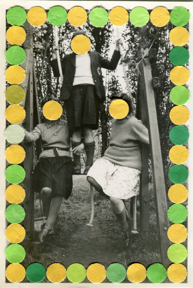 Group Photo Collage, Paper Confetti Decoration - Naomi Vona Art