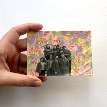 画像をギャラリービューアに読み込む, Collage On Vintage Group Portrait Photo Smiling People - Naomi Vona Art
