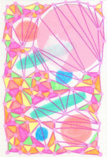 Carica l&#39;immagine nel visualizzatore di Gallery, Contemporary Handmade Artwork Decorated With Paper And Pens - Naomi Vona Art
