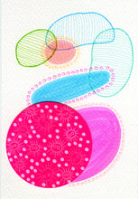 Cargar imagen en el visor de la galería, Contemporary Abstract Art, Handmade Postcard Collage - Naomi Vona Art

