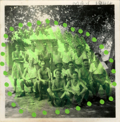 Group of People On Vintage Photo Collage - Naomi Vona Art