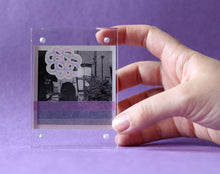Cargar imagen en el visor de la galería, Purple Art Of A Woman Outdoor Portrait Photography Collage - Naomi Vona Art
