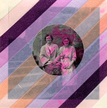 Cargar imagen en el visor de la galería, Girly Art Collage, Vintage Gift, Retro Photo Of Two Women - Naomi Vona Art

