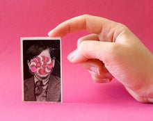 Load image into Gallery viewer, Confetti Paper Art Collage On Vintage Photography - Naomi Vona Art
