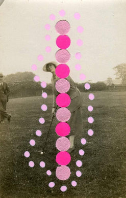 Golf Art, Confetti Paper And Pens On Retro Portrait Photography - Naomi Vona Art