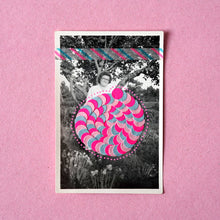 Carica l&#39;immagine nel visualizzatore di Gallery, Mixed Media Collage Art On Found Photo - Naomi Vona Art
