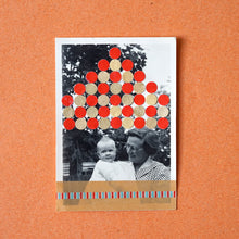 Cargar imagen en el visor de la galería, Mother And Child Vintage Found Photo Collage - Naomi Vona Art
