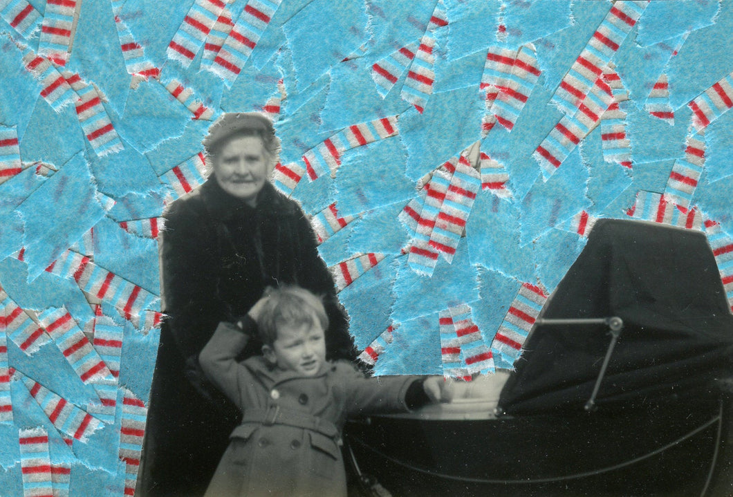 Manipulated Collage Art Baby - Naomi Vona Art